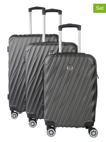 Canadian Peak 3-delige hardcase-trolleyset "Swapeak" antraciet
