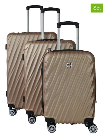 Canadian Peak 3tlg. Hardcase-Trolleyset "Swapeak" in Khaki