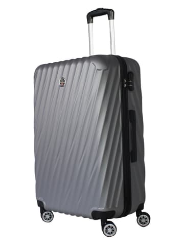 Canadian Peak 3-delige hardcase-trolleyset "Swapeak" zilverkleurig