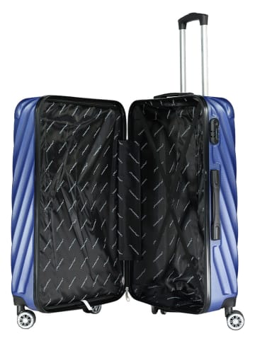 Canadian Peak 3-delige hardcase-trolleyset "Swapeak" blauw