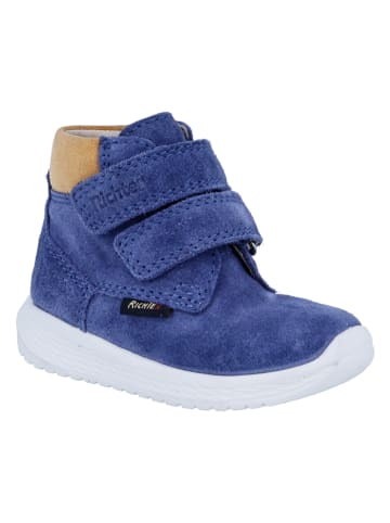 Richter Shoes Skórzane sneakersy "Timmy" w kolorze niebiesko-beżowym