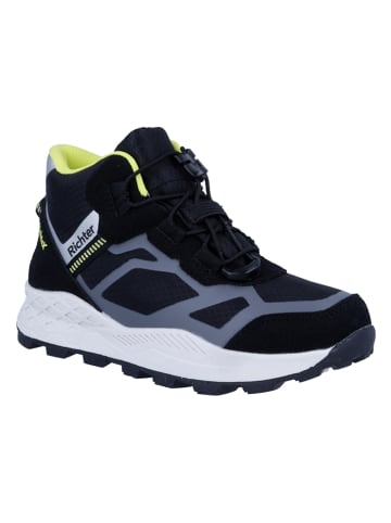 Richter Shoes Botki trekkingowe "Venture" w kolorze czarno-niebieskim