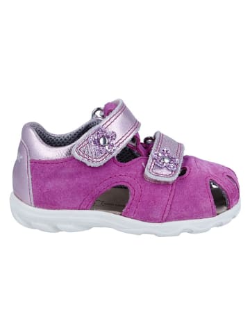 Richter Shoes Leren enkelsandalen "Juno" roze