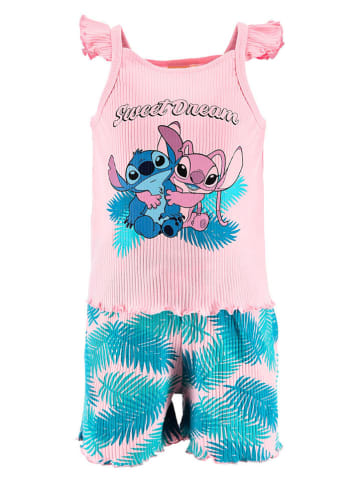 Lilo & Stitch Pyjama "Lilo und Stitch" in Rosa/ Türkis