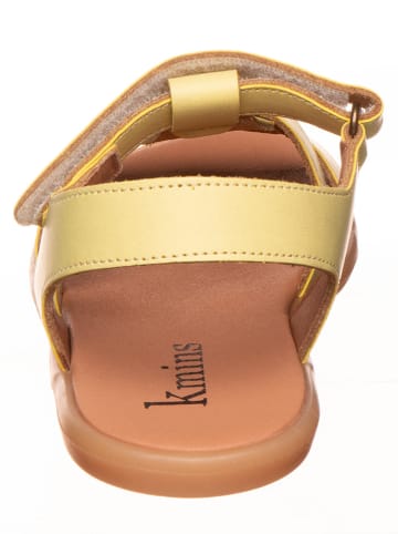 kmins Leder-Sandalen in Gelb