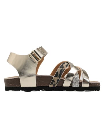 lamino Sandały w kolorze złotym