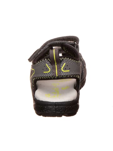 Lurchi Sandalen in Grau/ Schwarz/ Gelb