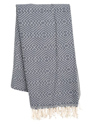 Towel to Go Hamamtuch ''Atom'' in Dunkelblau - (L)180 x (B)100 cm