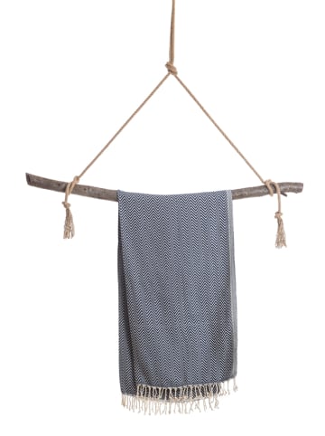 Samimi Chusta hammam "Damla" w kolorze granatowym - 180 x 100 cm