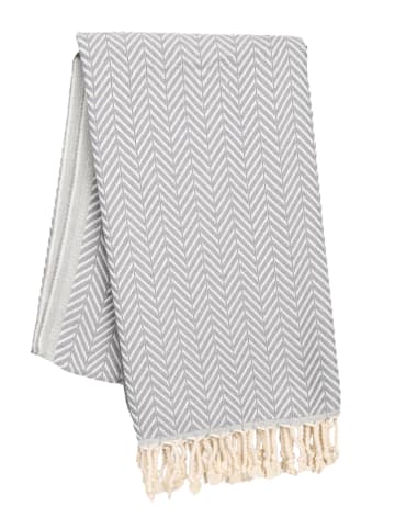 Samimi Hamamdoek "Damla" grijs - (L)180 x (B)100 cm