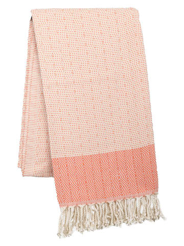 Towel to Go Hamamdoek "Nefes" oranje - (L)180 x (B)100 cm
