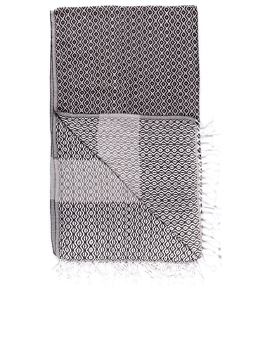 ILVY'S Hamamtuch in Anthrazit/ Grau - (L)180 x (B)95 cm