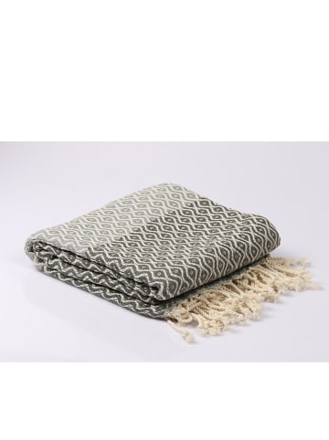 ILVY'S Hamamtuch in Anthrazit/ Grau - (L)180 x (B)95 cm