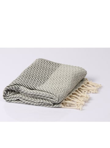 ILVY'S Hamamdoek grijs/zwart - (L)180 x (B)95 cm