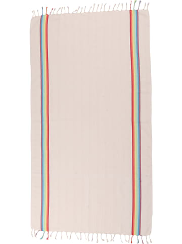 Samimi Hamamdoek beige/meerkleurig - (L)180 x (B)100 cm