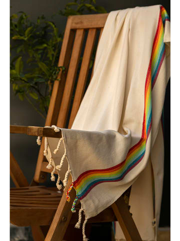 Samimi Hamamtuch in Beige/ Bunt - (L)180 x (B)100 cm