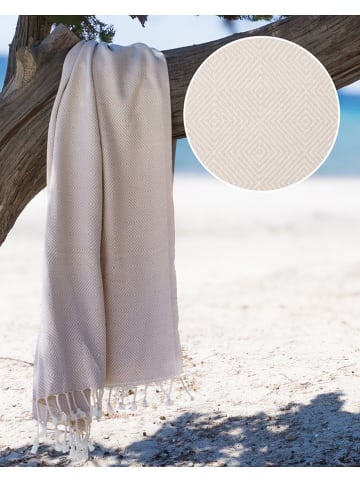 Samimi Chusta hammam w kolorze beżowym - 180 x 100 cm