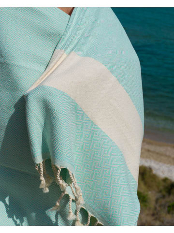 Samimi Hamamdoek mintgroen - (L)180 x (B)100 cm