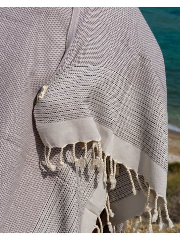 Towel to Go Poncho crème/zwart