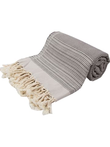 Samimi Hamamdoek antraciet/zwart - (L)180 x (B)100 cm