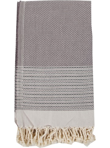 Samimi Hamamdoek antraciet/zwart - (L)180 x (B)100 cm