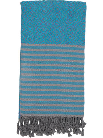 Samimi Hamamtuch in Türkis - (L)180 x (B)100 cm