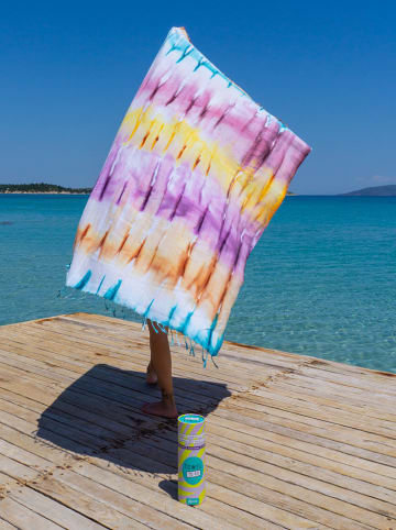 Towel to Go 2-in-1 strandlaken & pareo meerkleurig - (L)180 x (B)100 cm