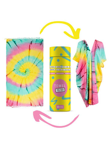 Towel to Go 2-in-1 strandlaken & pareo meerkleurig - (L)180 x (B)100 cm