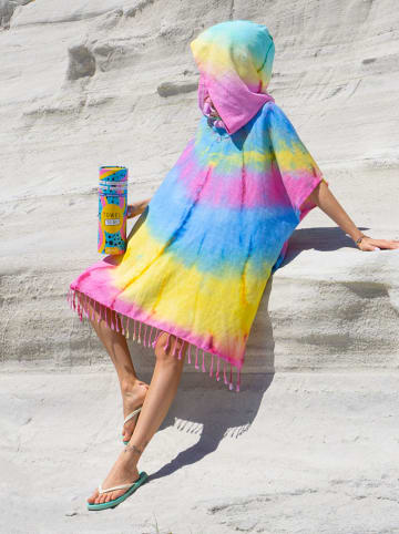 Towel to Go Ponczo ze wzorem - 180 x 100 cm