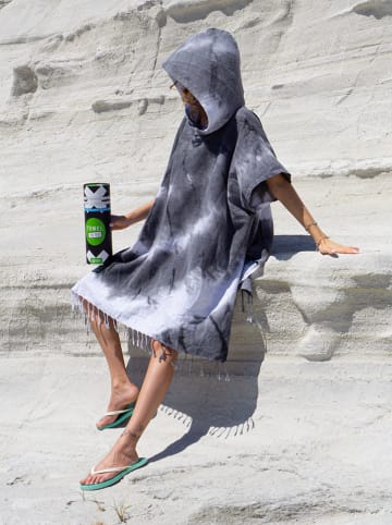 Towel to Go Ponczo w kolorze czarnym - 180 x 100 cm