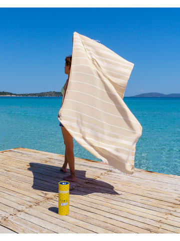 Samimi Hamamtuch in Beige - (L)180 x (B)100 cm