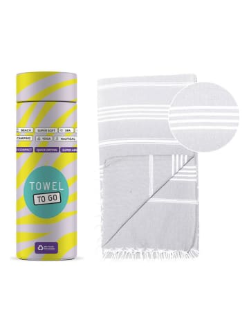 Samimi Chusta hammam w kolorze jasnoszarym - 180 x 100 cm