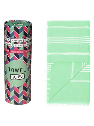 Towel to Go Chusta hammam w kolorze miętowym - 180 x 100 cm