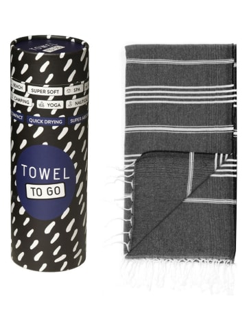 Samimi Chusta hammam w kolorze czarnym - 180 x 100 cm