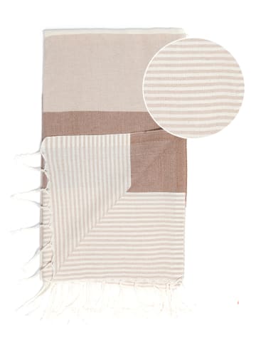Towel to Go Strandlaken "Towel To Go" beige/lichtbruin - (L)180 x (B)100 cm