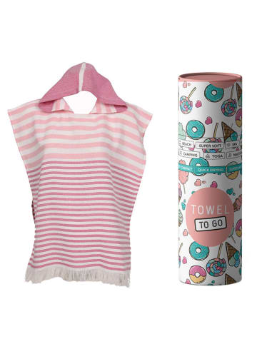 Towel to Go Poncho in Pink - (L)60 x (B)58 cm