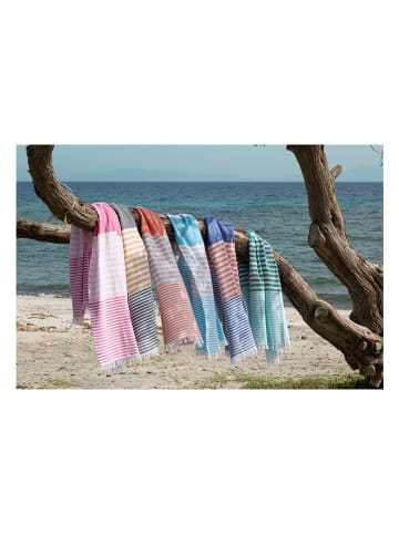 Towel to Go Ręcznik plażowy "Towel To Go" w kolorze turkusowo-zielonym - 180 x 100 cm