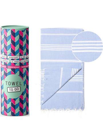 Towel to Go Strandtuch "Towel to Go - Ipanema" in Helllblau - (L)180 x (B)100 cm