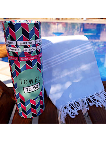 Towel to Go Ręcznik plażowy "Towel to Go - Ipanema" w kolorze błękitnym - 180 x 100 cm