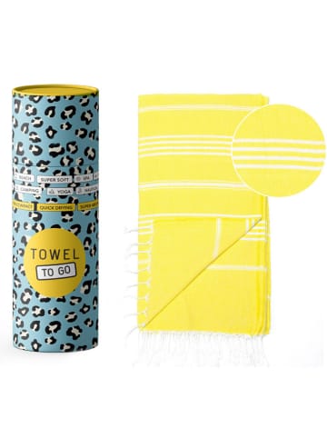 Samimi Strandlaken "Towel to Go - Ipanema" geel - (L)180 x (B)100 cm