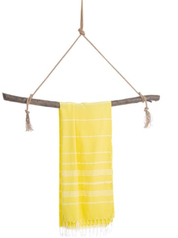 Samimi Ręcznik plażowy "Towel to Go - Ipanema" w kolorze żółtym - 180 x 100 cm