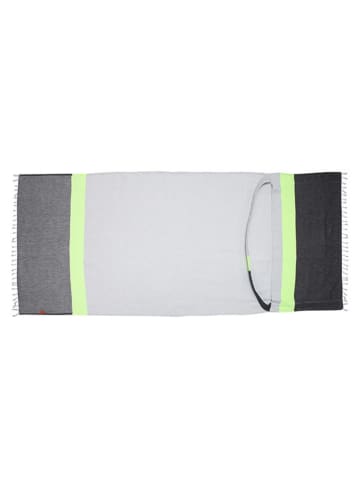Towel to Go Strandlaken "Towel bag" zwart - (L)180 x (B)100 cm