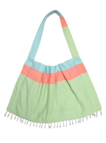 Towel to Go Ręcznik plażowy "Towel bag" w kolorze zielonym - 180 x 100 cm