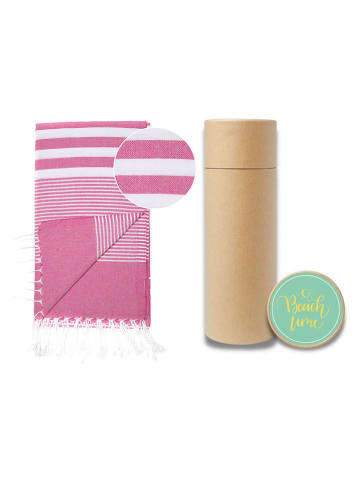 Towel to Go Chusta hammam "Zenk" w kolorze różowym - 180 x 100 cm