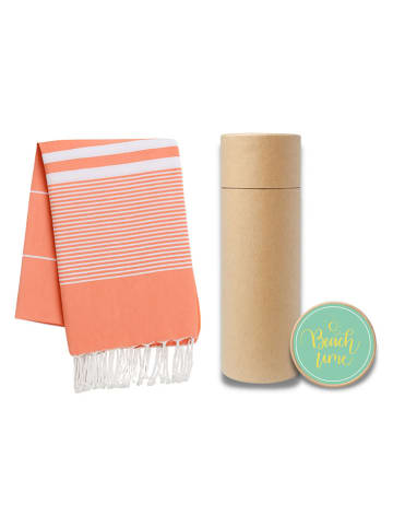 Towel to Go Hamamtuch ''Zenk'' in Orange - (L)180 x (B)100 cm