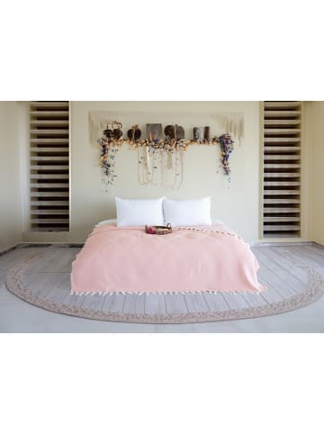 Samimi Plaid lichtroze - (L)250 x (B)200 cm