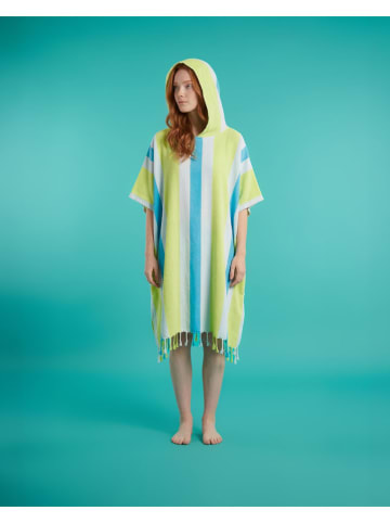 Towel to Go Poncho "Towel To Go - Coral Coast" in Grün/ Blau - (L)180 x (B)100 cm