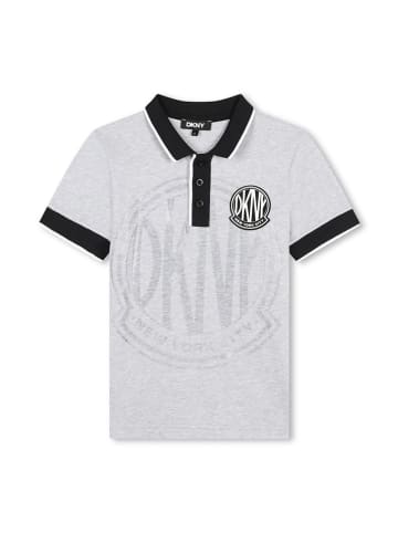 DKNY Koszulka polo w kolorze szarym