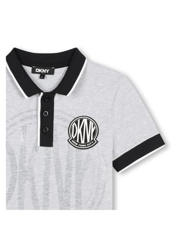 DKNY Koszulka polo w kolorze szarym
