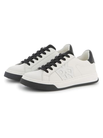 DKNY Skórzane sneakersy w kolorze białym